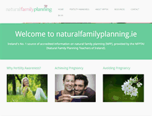 Tablet Screenshot of naturalfamilyplanning.ie